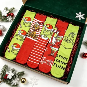 Chaussettes Grinch de Noël