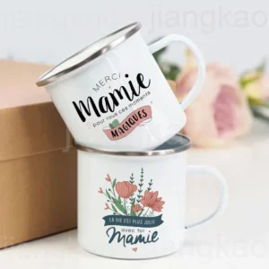 Mug Mamie en émail